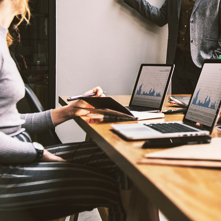 corporate office team business meeting